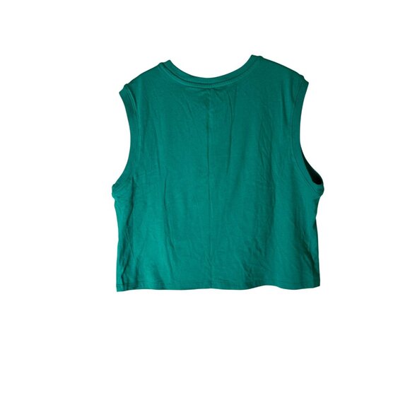 NWT Looney Tunes Women's Size Medium Green I'm The Boss Graphic Tank Top - Picture 2 of 4
